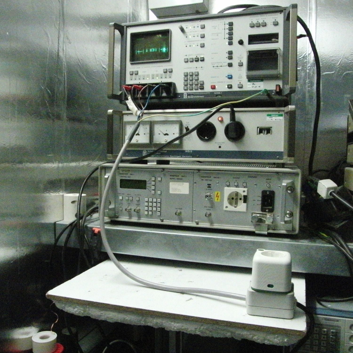 Technische Sicherheitsprüfungen und Messungen des Akku Life Guard Produkts im spezialisierten Testlabor 2022